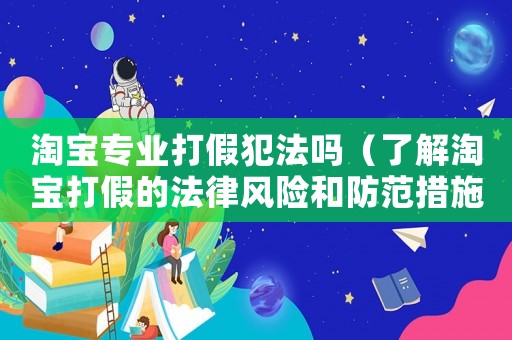 淘寶專業(yè)打假犯法嗎（了解淘寶打假的法律風(fēng)險和防范措施）