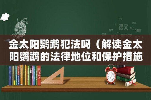 金太陽(yáng)鸚鵡犯法嗎（解讀金太陽(yáng)鸚鵡的法律地位和保護(hù)措施）