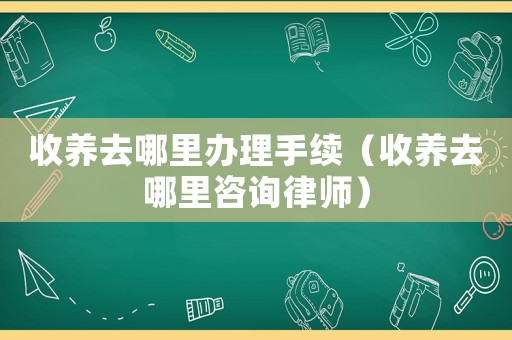 收養(yǎng)去哪里辦理手續(xù)（收養(yǎng)去哪里咨詢律師）