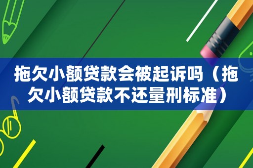 拖欠小額貸款會被起訴嗎（拖欠小額貸款不還量刑標(biāo)準(zhǔn)）