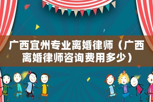 廣西宜州專業(yè)離婚律師（廣西離婚律師咨詢費(fèi)用多少）
