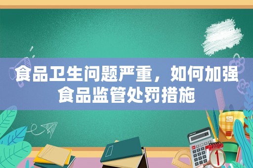 食品衛(wèi)生問題嚴(yán)重，如何加強(qiáng)食品監(jiān)管處罰措施