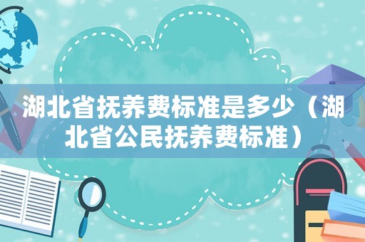 湖北省撫養(yǎng)費(fèi)標(biāo)準(zhǔn)是多少（湖北省公民撫養(yǎng)費(fèi)標(biāo)準(zhǔn)）
