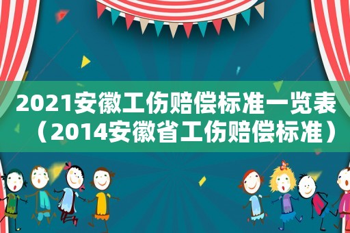 2021安徽工傷賠償標(biāo)準(zhǔn)一覽表（2014安徽省工傷賠償標(biāo)準(zhǔn)）
