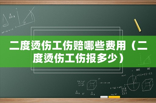 二度燙傷工傷賠哪些費用（二度燙傷工傷報多少）