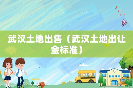 武漢土地出售（武漢土地出讓金標(biāo)準(zhǔn)）