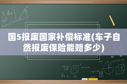 國(guó)5報(bào)廢國(guó)家補(bǔ)償標(biāo)準(zhǔn)(車子自然報(bào)廢保險(xiǎn)能賠多少)