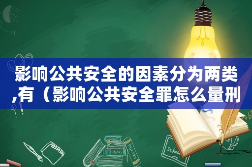 影響公共安全的因素分為兩類,有（影響公共安全罪怎么量刑）