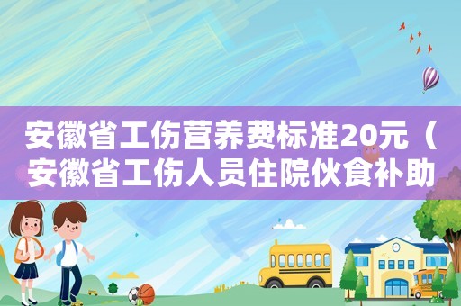 安徽省工傷營養(yǎng)費標準20元（安徽省工傷人員住院伙食補助費）