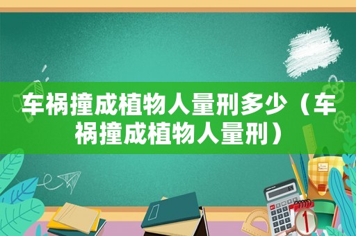 車(chē)禍撞成植物人量刑多少（車(chē)禍撞成植物人量刑）