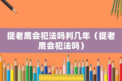 捉老鷹會犯法嗎判幾年（捉老鷹會犯法嗎）