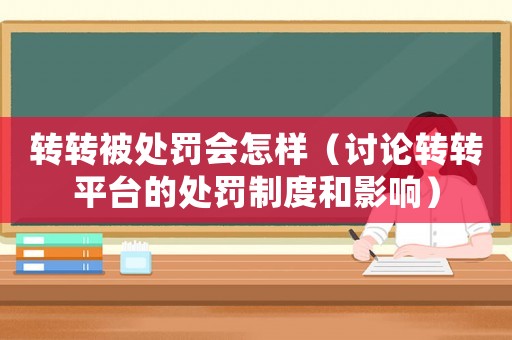 轉轉被處罰會怎樣（討論轉轉平臺的處罰制度和影響）