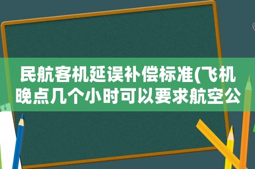民航客機(jī)延誤補(bǔ)償標(biāo)準(zhǔn)(飛機(jī)晚點(diǎn)幾個(gè)小時(shí)可以要求航空公司賠償？)