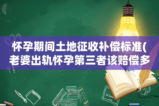 懷孕期間土地征收補(bǔ)償標(biāo)準(zhǔn)(老婆出軌懷孕第三者該賠償多少錢(qián)？)