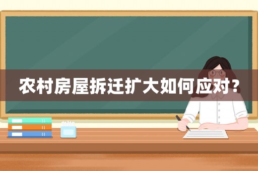 農(nóng)村房屋拆遷擴(kuò)大如何應(yīng)對(duì)？