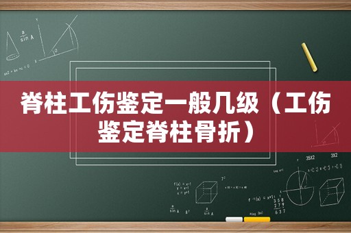 脊柱工傷鑒定一般幾級(jí)（工傷鑒定脊柱骨折）