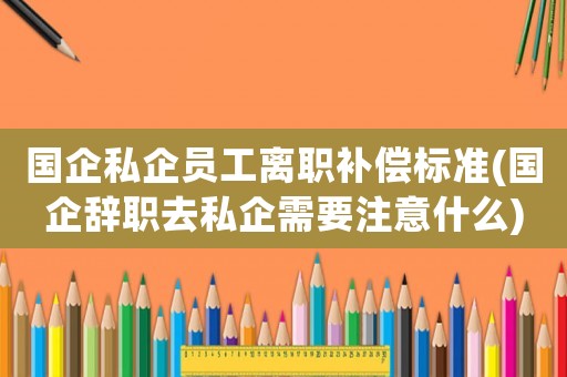 國企私企員工離職補(bǔ)償標(biāo)準(zhǔn)(國企辭職去私企需要注意什么)