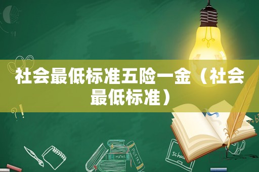 社會(huì)最低標(biāo)準(zhǔn)五險(xiǎn)一金（社會(huì)最低標(biāo)準(zhǔn)）