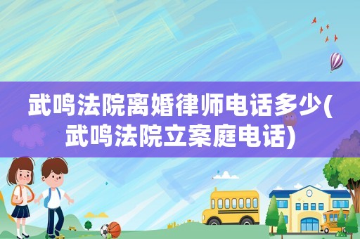 武鳴法院離婚律師電話多少(武鳴法院立案庭電話)