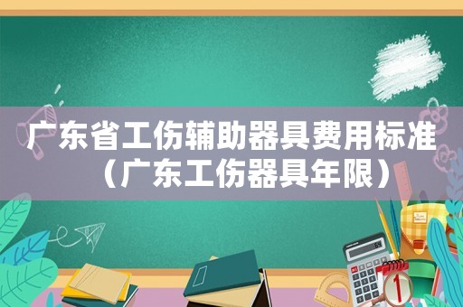 廣東省工傷輔助器具費(fèi)用標(biāo)準(zhǔn)（廣東工傷器具年限）