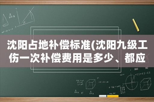 沈陽占地補償標準(沈陽九級工傷一次補償費用是多少、都應得到哪些補償？)