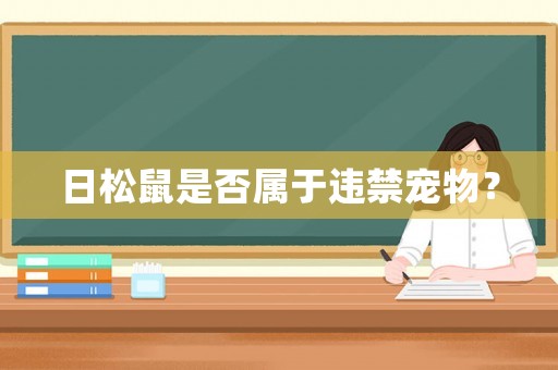 日松鼠是否屬于違禁寵物？