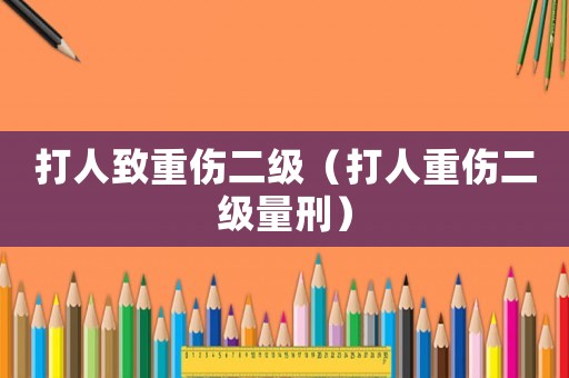 打人致重傷二級(jí)（打人重傷二級(jí)量刑）