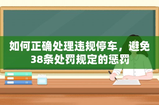 如何正確處理違規(guī)停車，避免38條處罰規(guī)定的懲罰