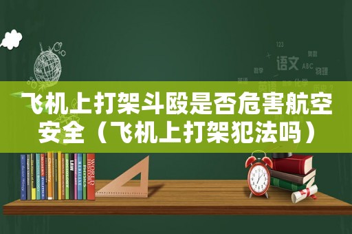 飛機上打架斗毆是否危害航空安全（飛機上打架犯法嗎）