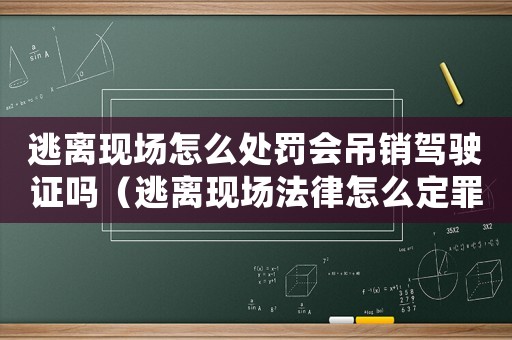 逃離現(xiàn)場(chǎng)怎么處罰會(huì)吊銷(xiāo)駕駛證嗎（逃離現(xiàn)場(chǎng)法律怎么定罪）