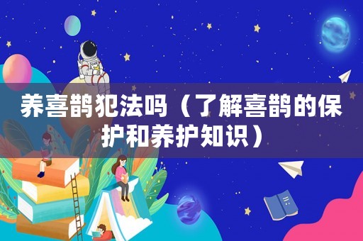 養(yǎng)喜鵲犯法嗎（了解喜鵲的保護(hù)和養(yǎng)護(hù)知識(shí)）
