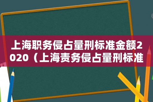 上海職務(wù)侵占量刑標(biāo)準(zhǔn)金額2020（上海責(zé)務(wù)侵占量刑標(biāo)準(zhǔn)）