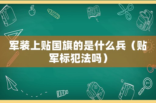 軍裝上貼國旗的是什么兵（貼軍標(biāo)犯法嗎）