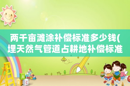兩千畝灘涂補(bǔ)償標(biāo)準(zhǔn)多少錢(埋天然氣管道占耕地補(bǔ)償標(biāo)準(zhǔn)？)