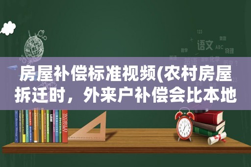 房屋補償標準視頻(農(nóng)村房屋拆遷時，外來戶補償會比本地戶低嗎？)