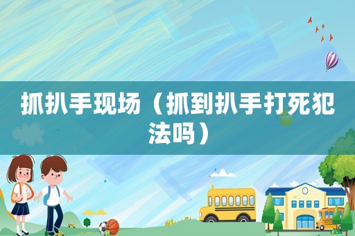 抓扒手現(xiàn)場（抓到扒手打死犯法嗎）