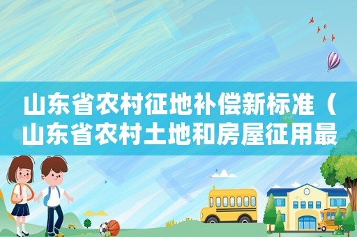 山東省農(nóng)村征地補(bǔ)償新標(biāo)準(zhǔn)（山東省農(nóng)村土地和房屋征用最新賠償標(biāo)準(zhǔn)）