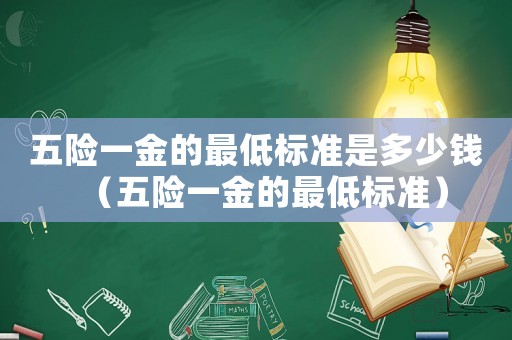 五險(xiǎn)一金的最低標(biāo)準(zhǔn)是多少錢（五險(xiǎn)一金的最低標(biāo)準(zhǔn)）