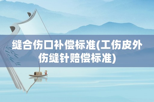 縫合傷口補(bǔ)償標(biāo)準(zhǔn)(工傷皮外傷縫針賠償標(biāo)準(zhǔn))