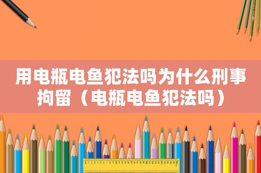 用電瓶電魚犯法嗎為什么刑事拘留（電瓶電魚犯法嗎）