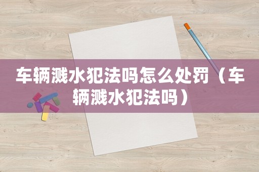 車輛濺水犯法嗎怎么處罰（車輛濺水犯法嗎）