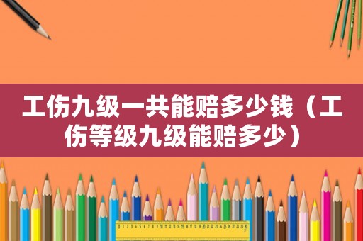 工傷九級(jí)一共能賠多少錢(qián)（工傷等級(jí)九級(jí)能賠多少）