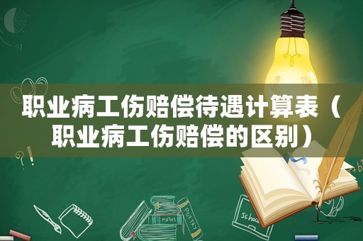 職業(yè)病工傷賠償待遇計(jì)算表（職業(yè)病工傷賠償?shù)膮^(qū)別）