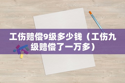 工傷賠償9級(jí)多少錢（工傷九級(jí)賠償了一萬(wàn)多）