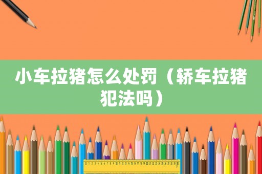 小車?yán)i怎么處罰（轎車?yán)i犯法嗎）