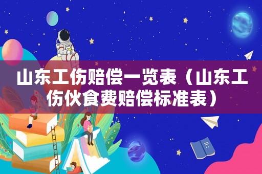 山東工傷賠償一覽表（山東工傷伙食費賠償標(biāo)準(zhǔn)表）