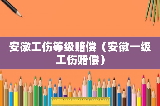 安徽工傷等級賠償（安徽一級工傷賠償）