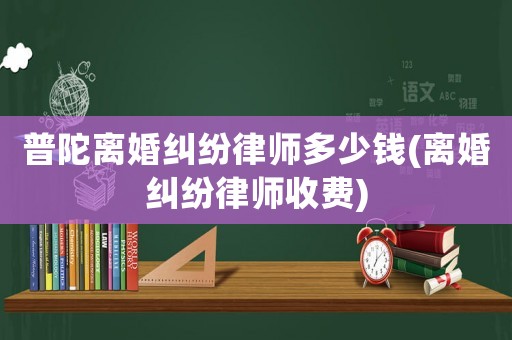 普陀離婚糾紛律師多少錢(離婚糾紛律師收費(fèi))