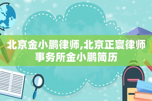 北京金小鵬律師,北京正寰律師事務(wù)所金小鵬簡(jiǎn)歷