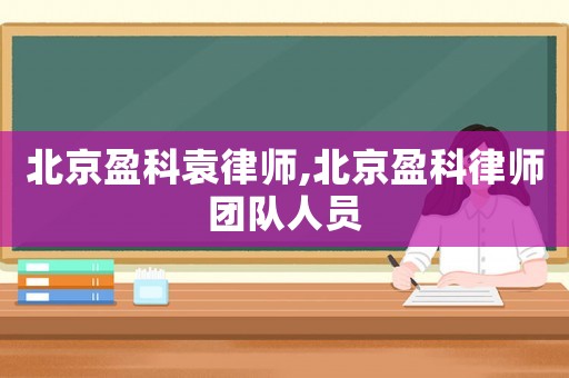 北京盈科袁律師,北京盈科律師團(tuán)隊(duì)人員